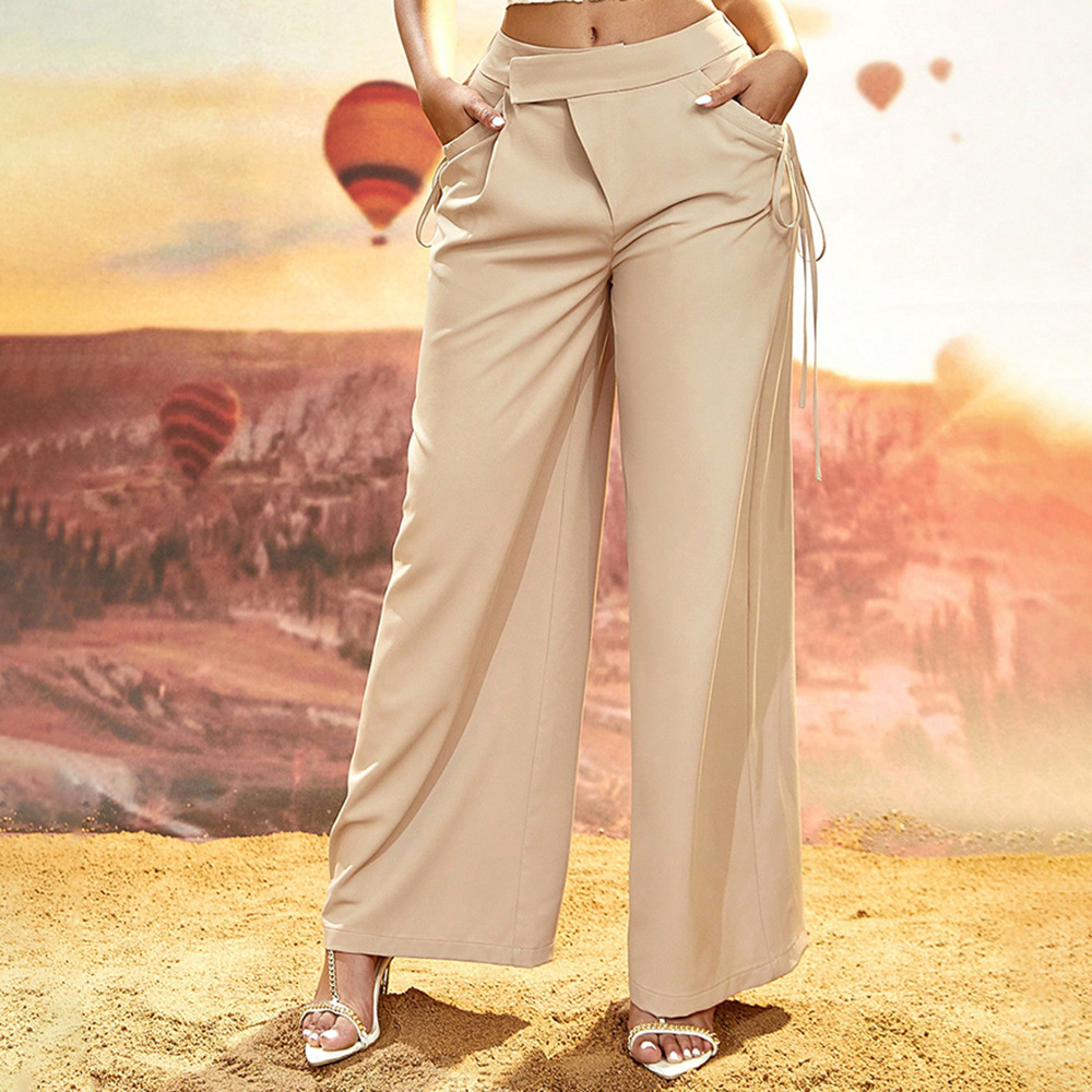 Women's Daily Simple Style Solid Color Full Length Casual Pants Cargo Pants display picture 3