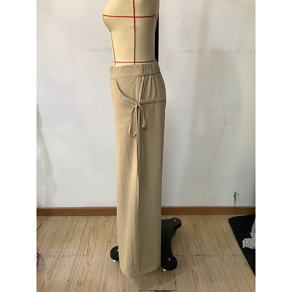 Women's Daily Simple Style Solid Color Full Length Casual Pants Cargo Pants display picture 7