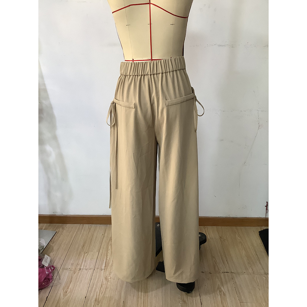 Women's Daily Simple Style Solid Color Full Length Casual Pants Cargo Pants display picture 8