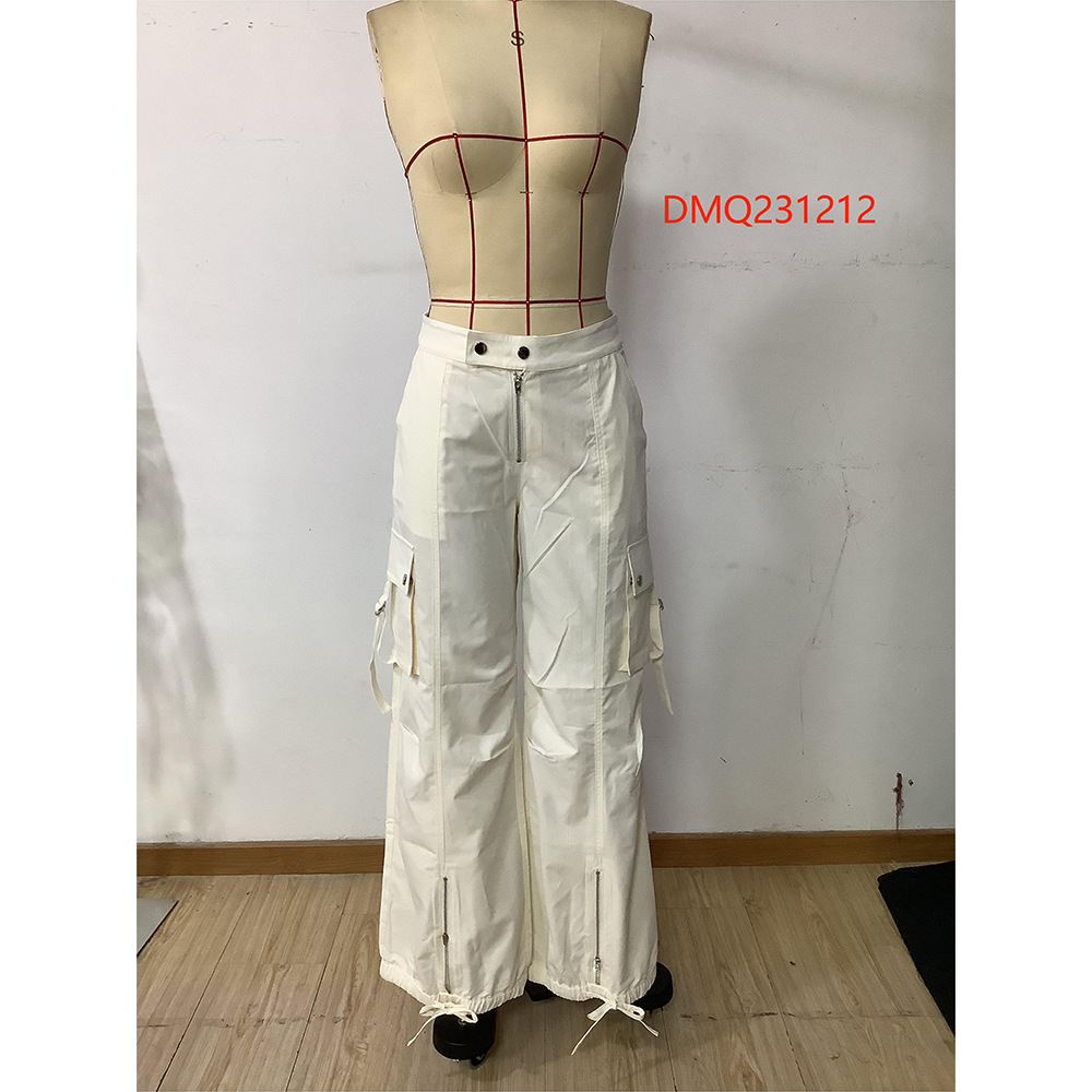 Women's Holiday Daily Simple Style Solid Color Full Length Casual Pants Cargo Pants display picture 6