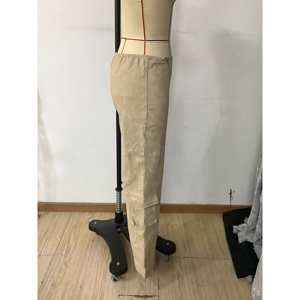 Women's Daily Simple Style Solid Color Full Length Non-Ironing Treatment Zipper Casual Pants Cargo Pants display picture 5