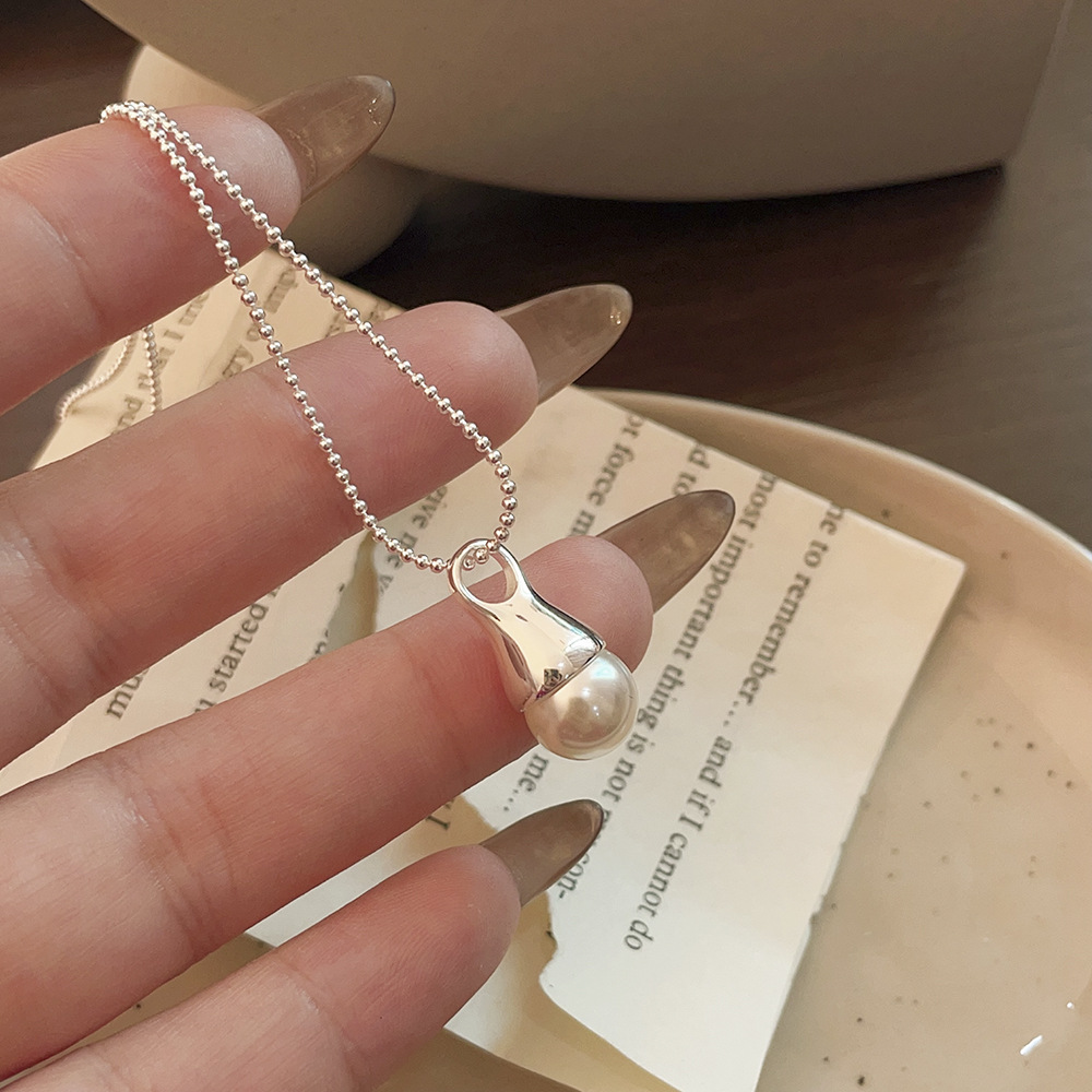Sterling Silber Lässig Kette Geometrisch Halskette Mit Anhänger display picture 2