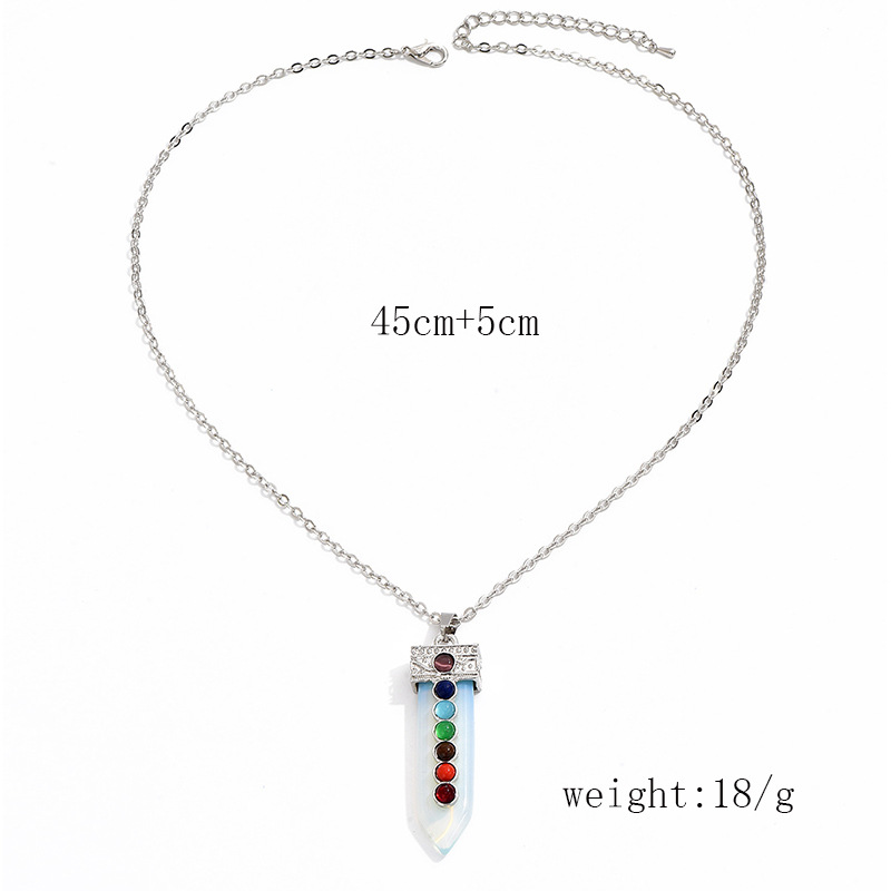 Wholesale Jewelry Simple Style Classic Style Geometric Alloy Rhinestones Inlay Pendant Necklace display picture 2