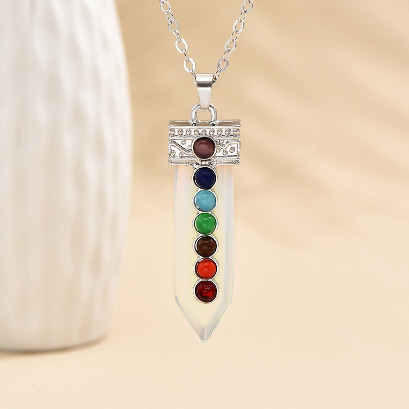 Wholesale Jewelry Simple Style Classic Style Geometric Alloy Rhinestones Inlay Pendant Necklace display picture 4