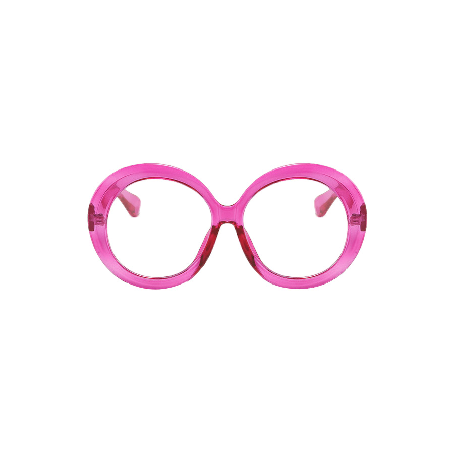 Casual Classic Style Solid Color Pc Round Frame Full Frame Optical Glasses display picture 2
