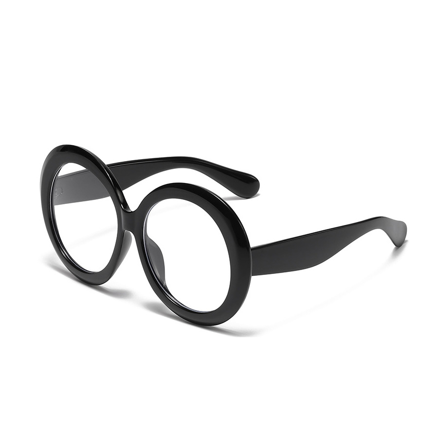 Casual Classic Style Solid Color Pc Round Frame Full Frame Optical Glasses display picture 4