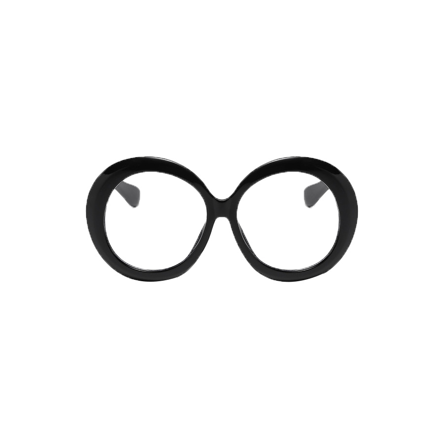 Casual Classic Style Solid Color Pc Round Frame Full Frame Optical Glasses display picture 3