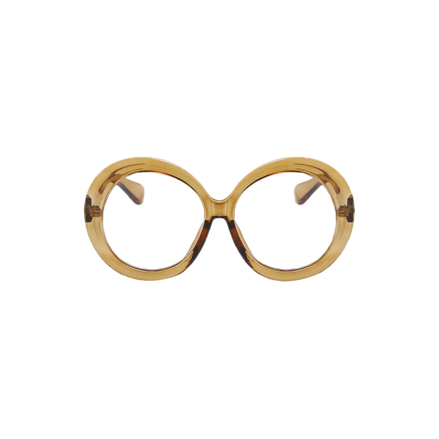 Casual Classic Style Solid Color Pc Round Frame Full Frame Optical Glasses display picture 5