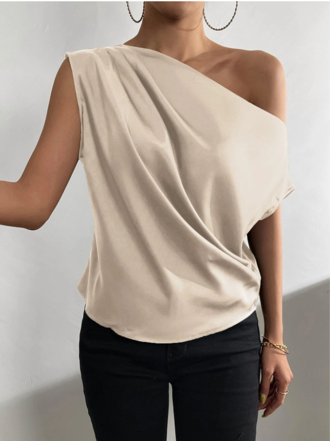 Women's Blouse Short Sleeve Blouses Elegant Simple Style Solid Color display picture 7
