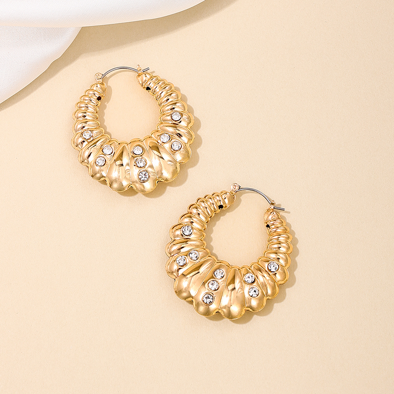 1 Pair Basic Modern Style Classic Style Geometric Water Droplets Inlay Alloy Rhinestones Drop Earrings display picture 4