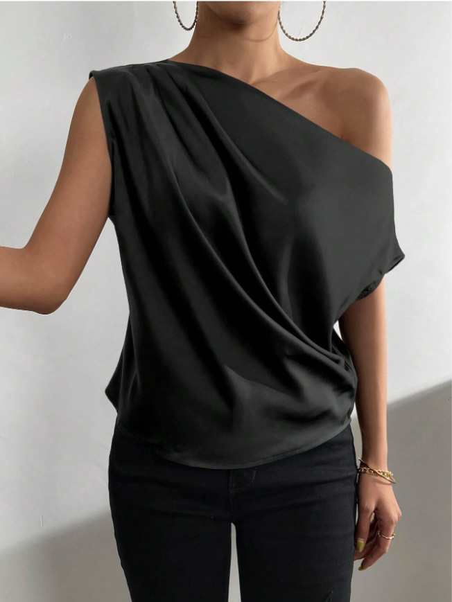 Women's Blouse Short Sleeve Blouses Elegant Simple Style Solid Color display picture 22