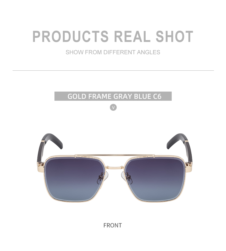 Retro Streetwear Solid Color Pc Square Full Frame Men's Sunglasses display picture 12