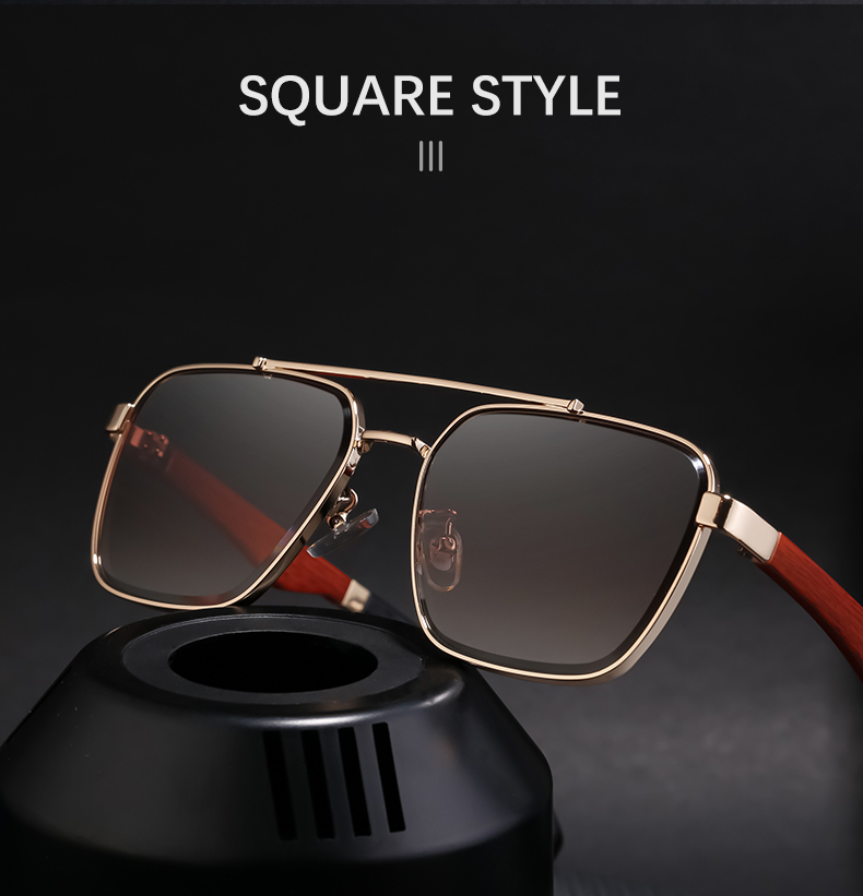Retro Streetwear Solid Color Pc Square Full Frame Men's Sunglasses display picture 2