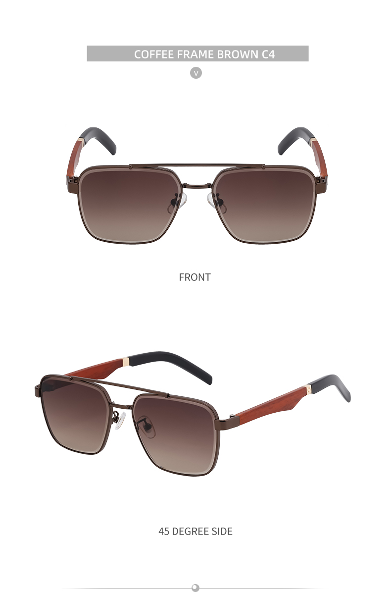 Retro Streetwear Solid Color Pc Square Full Frame Men's Sunglasses display picture 6
