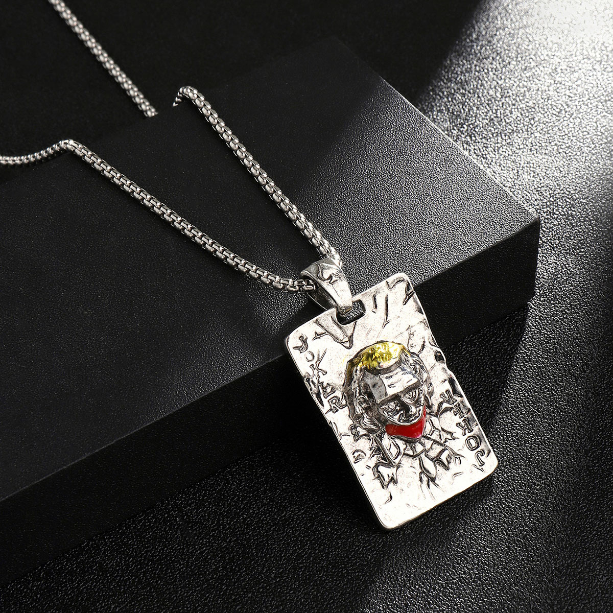 Simple Style Cross Clown Retro Angel Zinc Alloy 201 Stainless Steel Polishing Plating Men's Necklace display picture 8