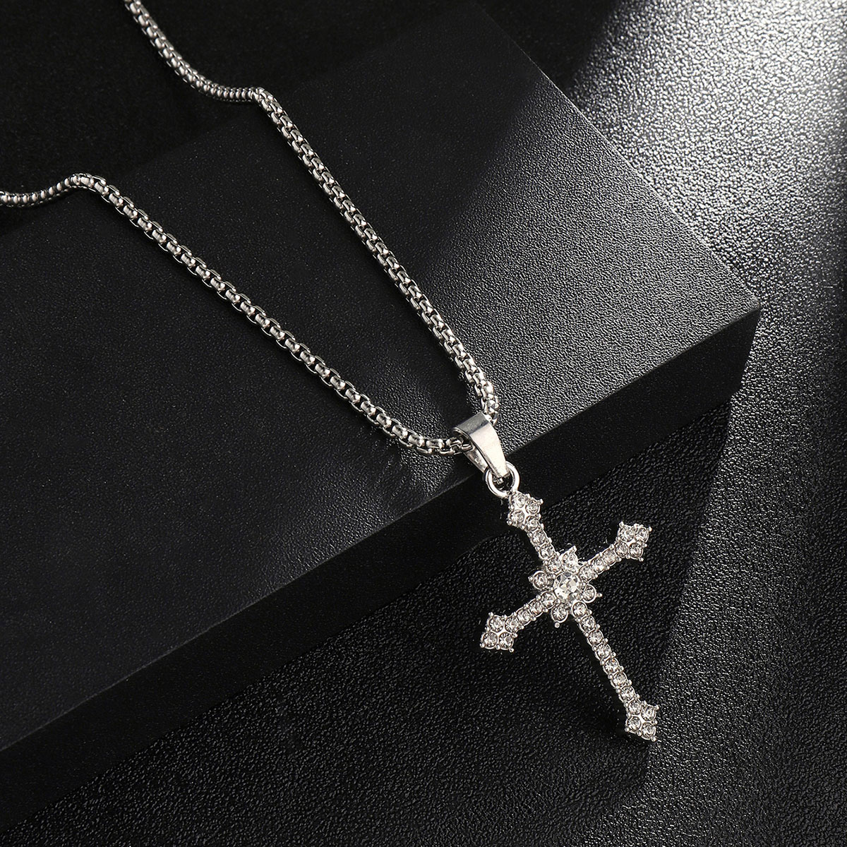 Simple Style Cross Clown Retro Angel Zinc Alloy 201 Stainless Steel Polishing Plating Men's Necklace display picture 22