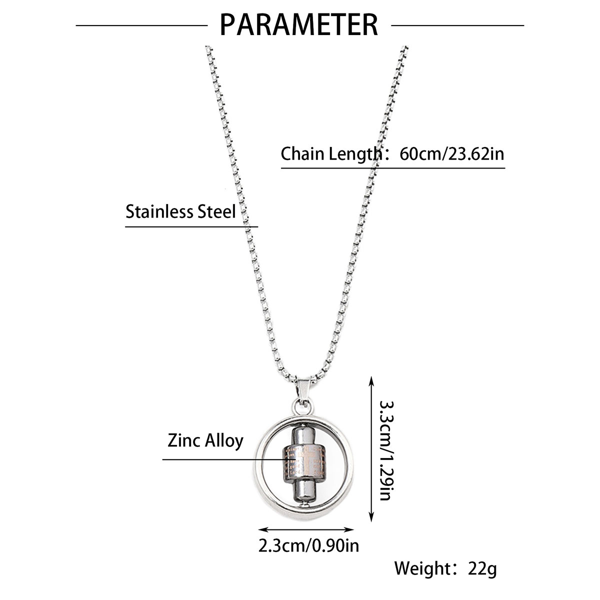 Simple Style Cross Clown Retro Angel Zinc Alloy 201 Stainless Steel Polishing Plating Men's Necklace display picture 35
