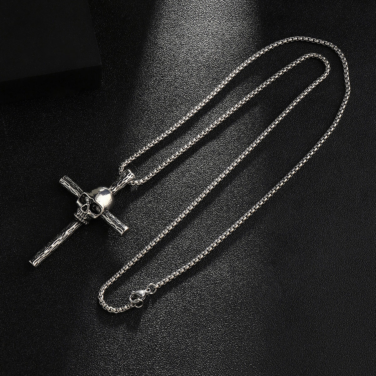 Simple Style Cross Clown Retro Angel Zinc Alloy 201 Stainless Steel Polishing Plating Men's Necklace display picture 43