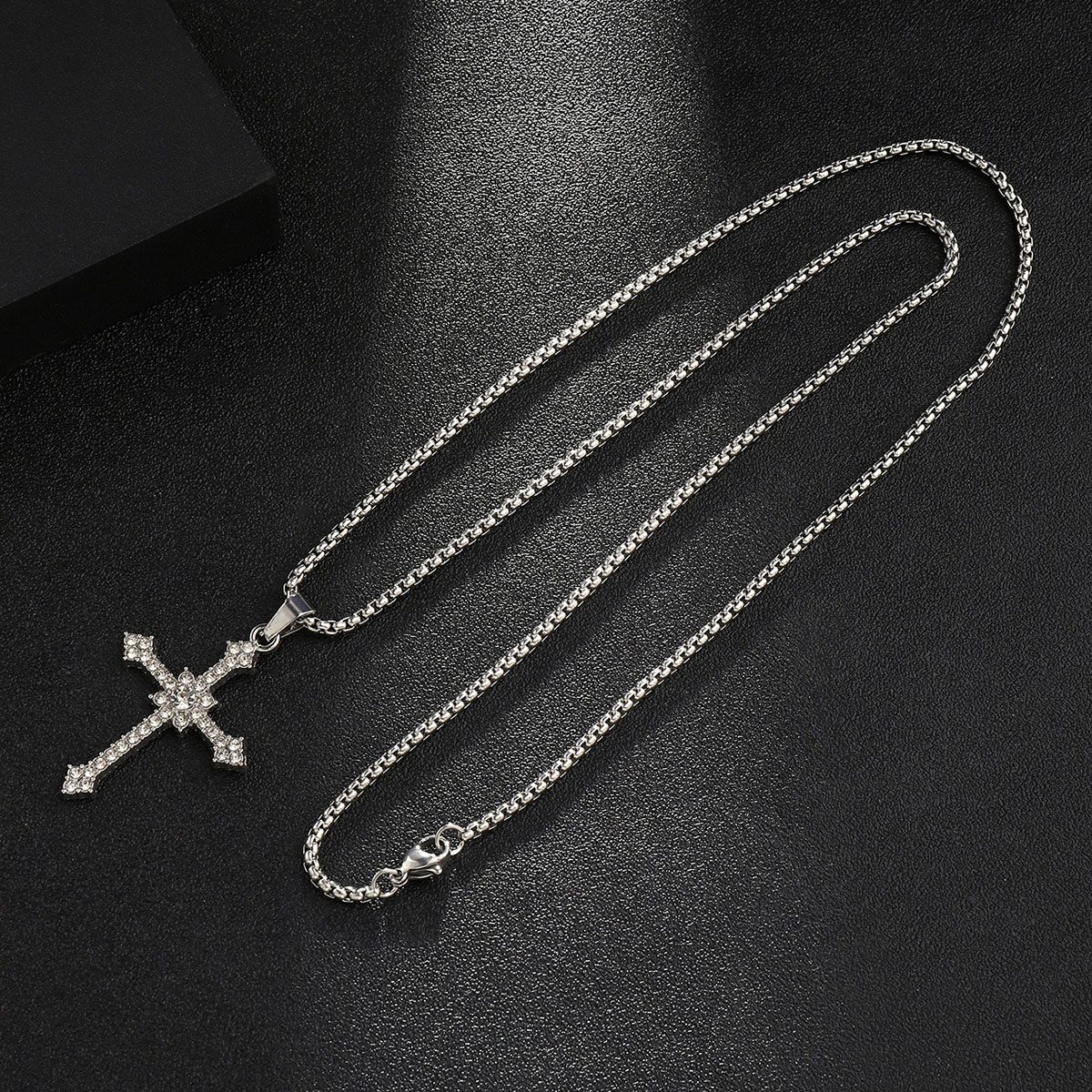 Simple Style Cross Clown Retro Angel Zinc Alloy 201 Stainless Steel Polishing Plating Men's Necklace display picture 49