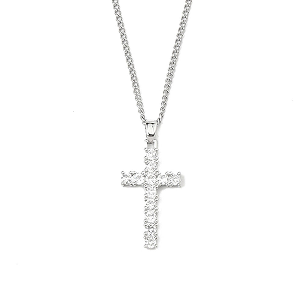 Hip-Hop Cross 201 Stainless Steel Zinc Alloy Polishing Men's Necklace display picture 7