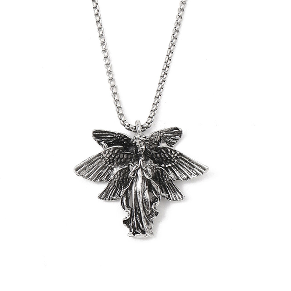 Hip-Hop Angel 201 Stainless Steel Zinc Alloy Polishing Men's Necklace display picture 6