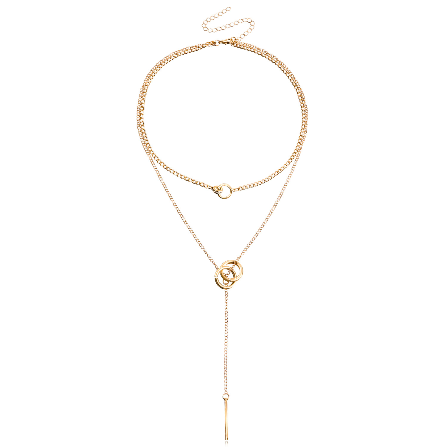 Wholesale Jewelry Elegant Retro Geometric Alloy Long Necklace display picture 6
