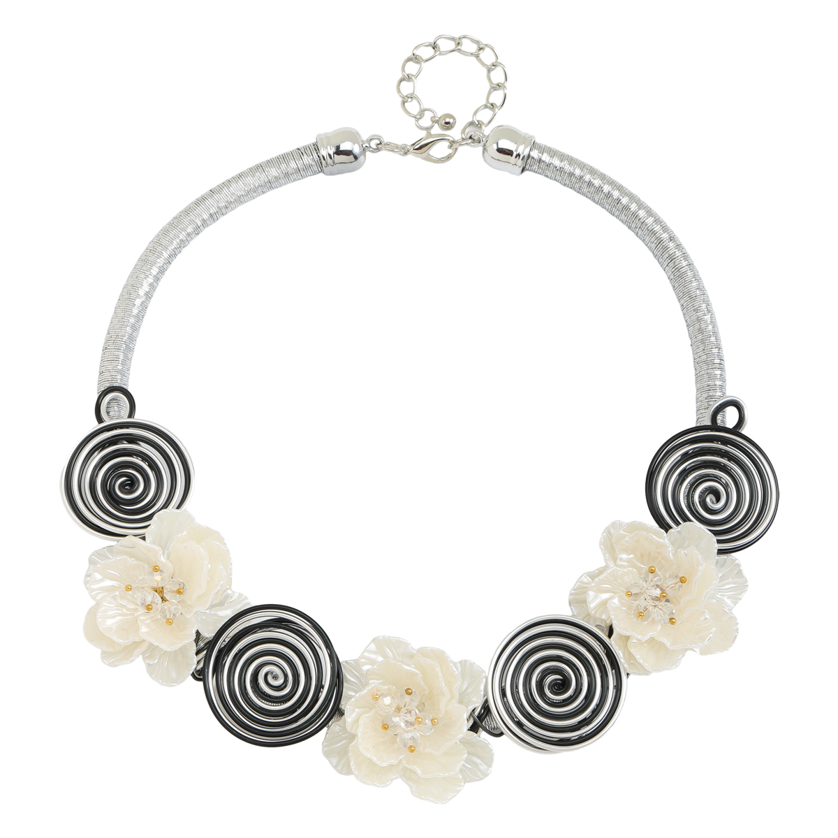 Großhandel Schmuck Elegant Klassischer Stil Blume Legierung Überzug Halskette display picture 8