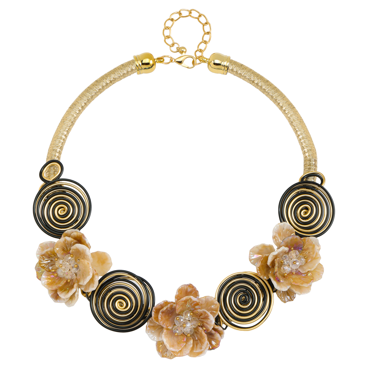 Großhandel Schmuck Elegant Klassischer Stil Blume Legierung Überzug Halskette display picture 13