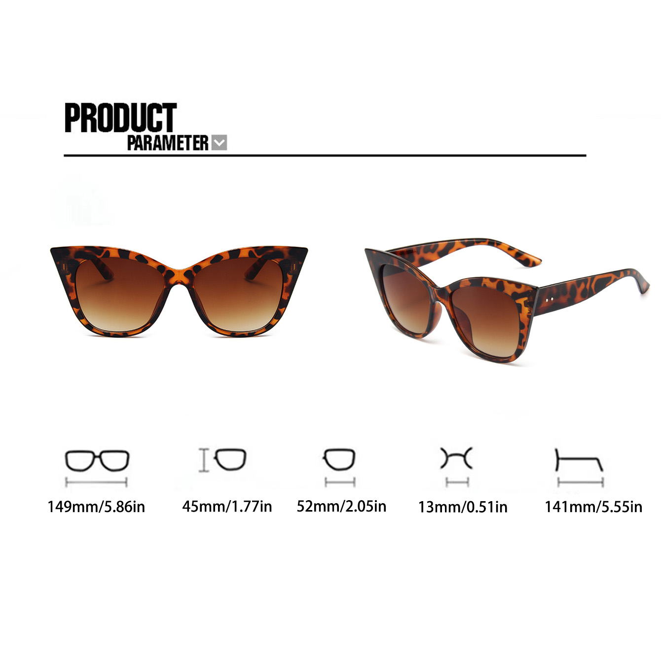 Casual Vacation Solid Color Ac Cat Eye Full Frame Women's Sunglasses display picture 9