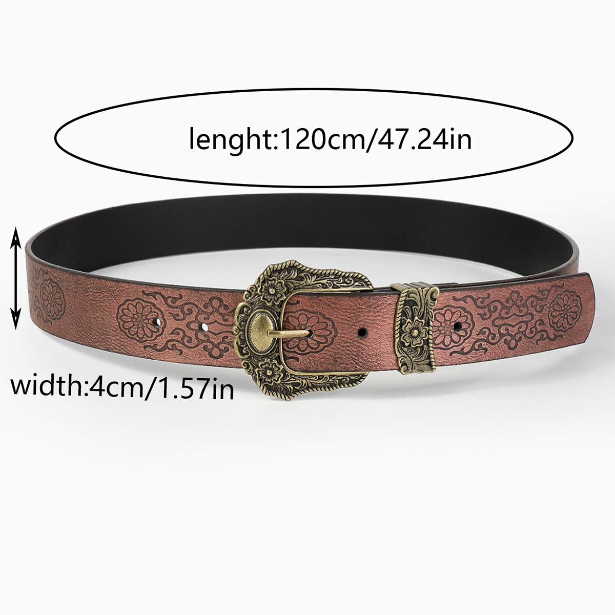 Casual Retro Solid Color Pu Leather Wooden Beads Turquoise Unisex Leather Belts display picture 2