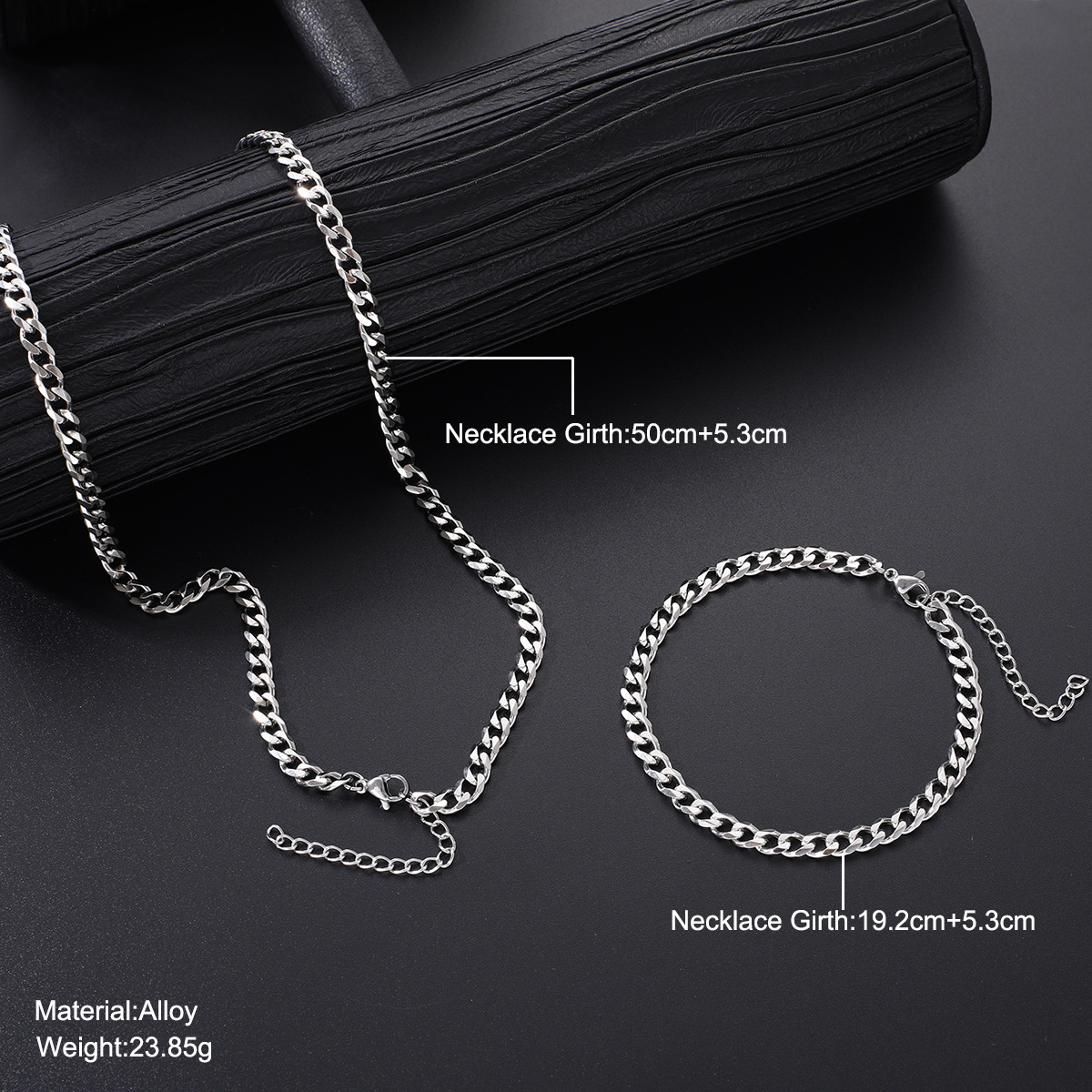 Simple Style Streetwear Geometric Alloy Unisex Bracelets Necklace display picture 5