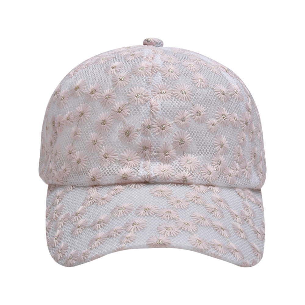 Adults Casual Retro Flower Curved Eaves Baseball Cap display picture 6