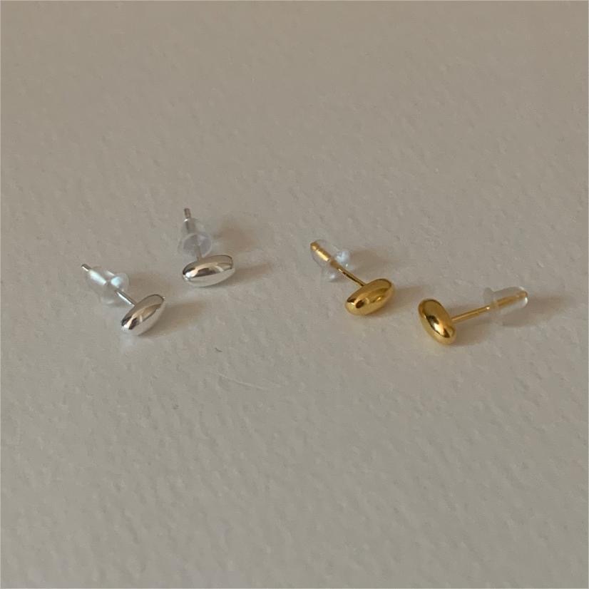 1 Pair Simple Style Geometric Plating Inlay Sterling Silver Pearl Ear Studs display picture 1