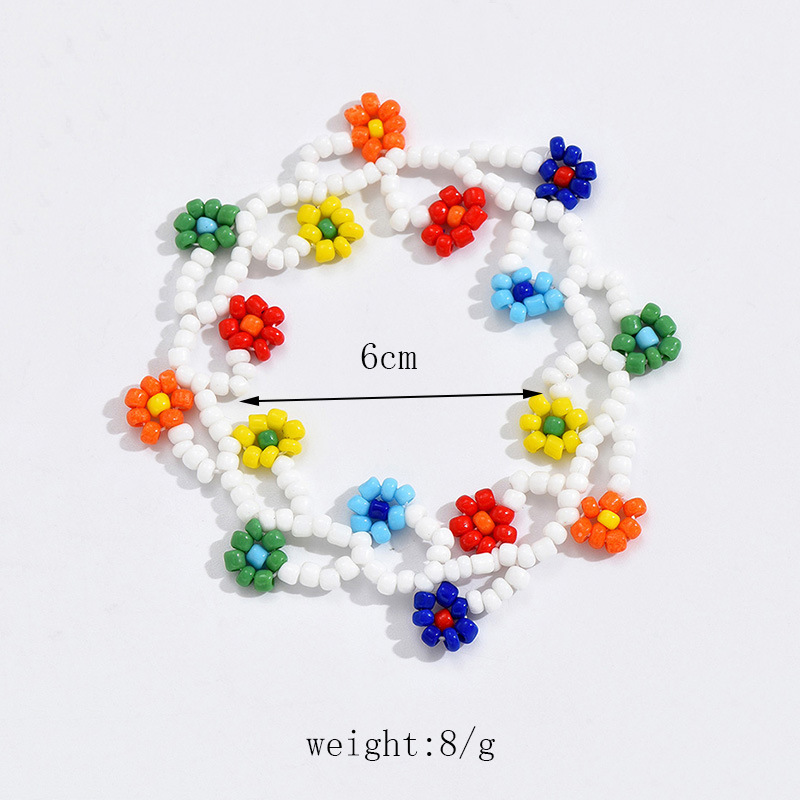 Simple Style Classic Style Flower Alloy Seed Bead Beaded Women's Bracelets display picture 2