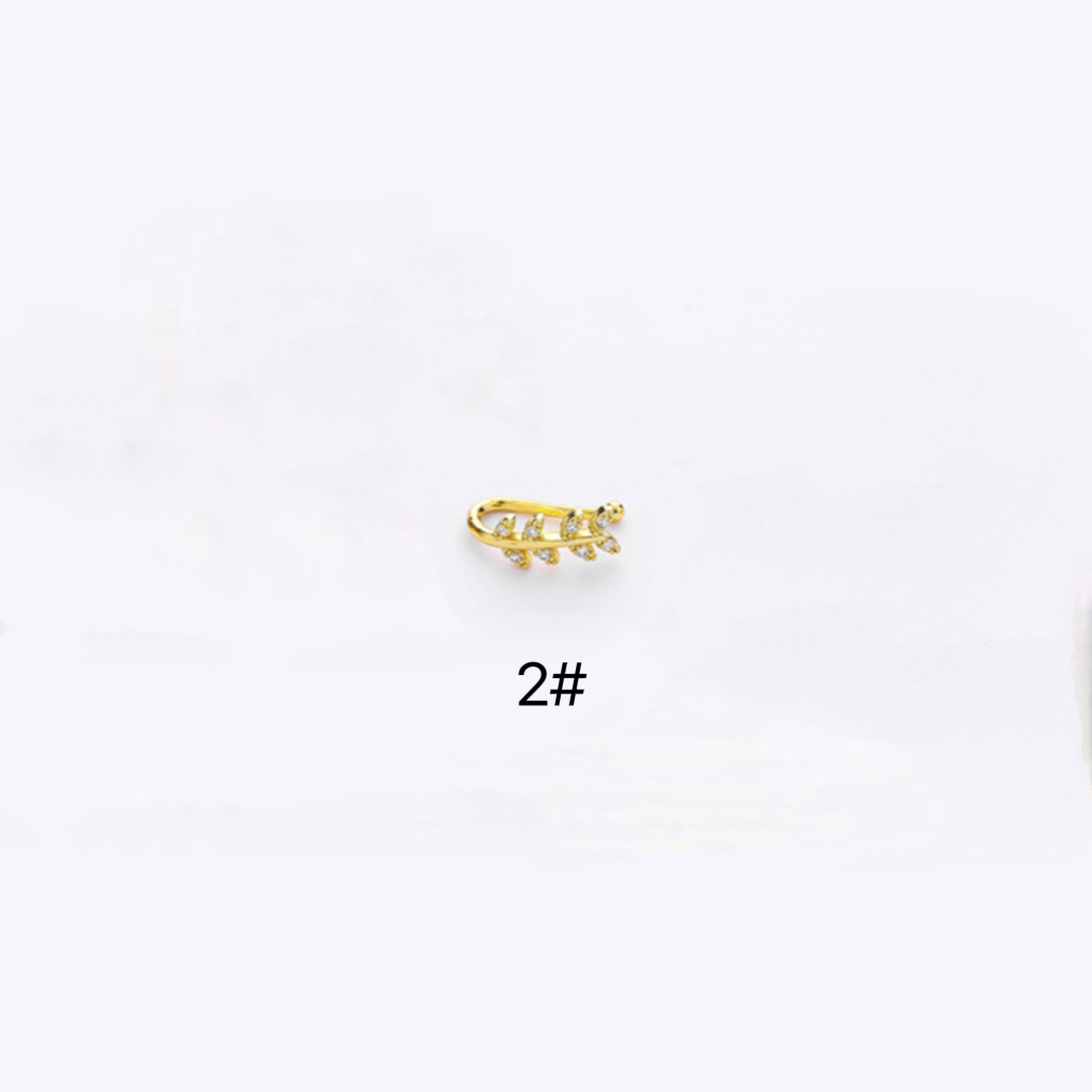 1 Piece Nose Rings & Studs Simple Style Classic Style Heart Shape Copper Plating Gold Plated Nose Rings & Studs display picture 7