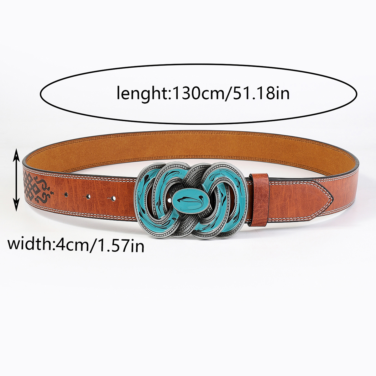 Casual Vintage Style Color Block Pu Leather Spray Paint Metal Button Men's Leather Belts display picture 2