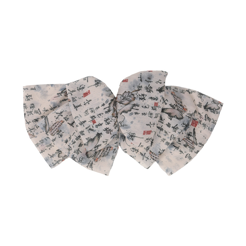 Women's Chinoiserie Elegant Color Block Cloth Printing Hair Clip display picture 13