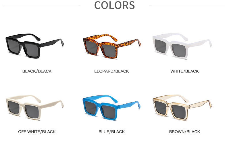 Classic Style Streetwear Solid Color Pc Square Full Frame Women's Sunglasses display picture 4