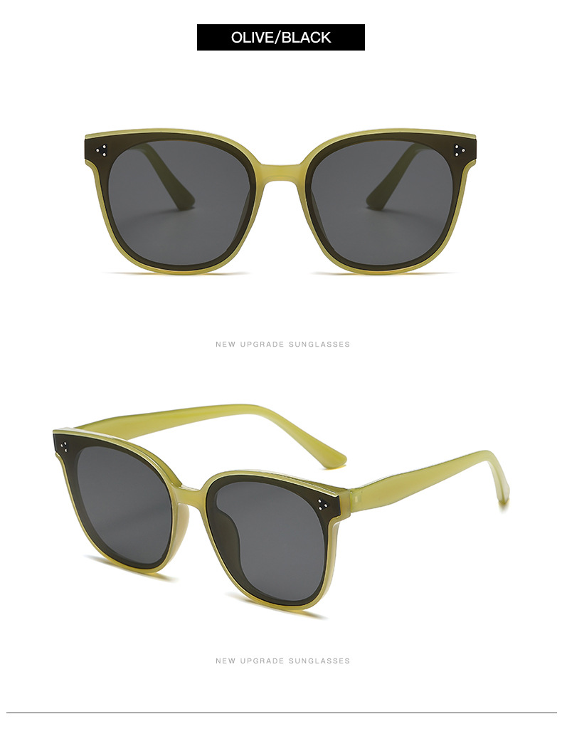 Vacation Simple Style Solid Color Pc Oval Frame Full Frame Women's Sunglasses display picture 7