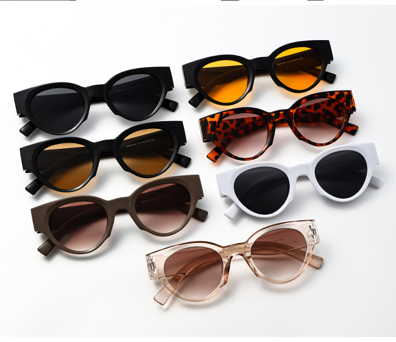 Simple Style Classic Style Solid Color Pc Oval Frame Full Frame Women's Sunglasses display picture 1