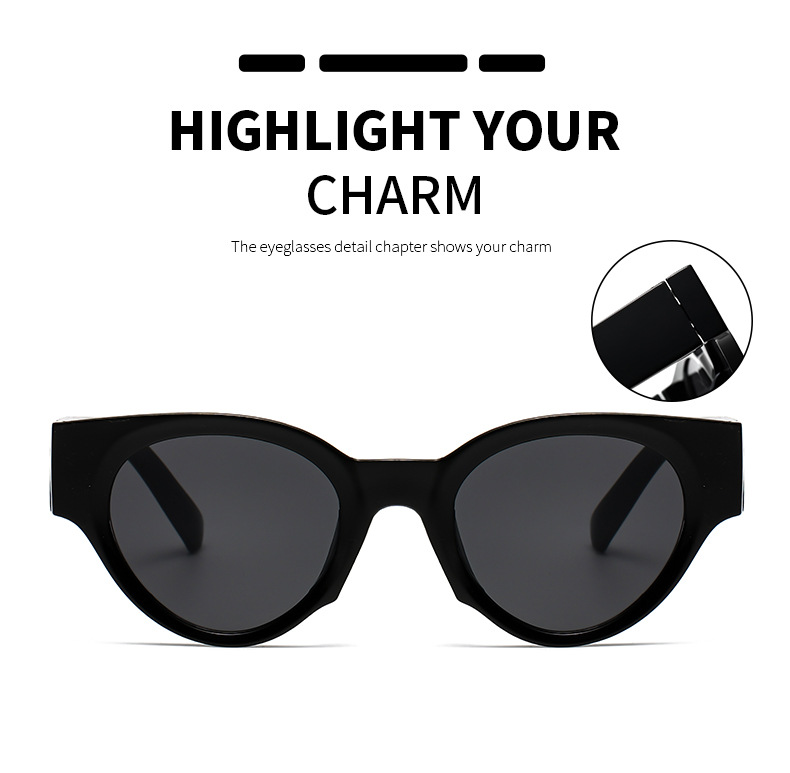 Simple Style Classic Style Solid Color Pc Oval Frame Full Frame Women's Sunglasses display picture 2