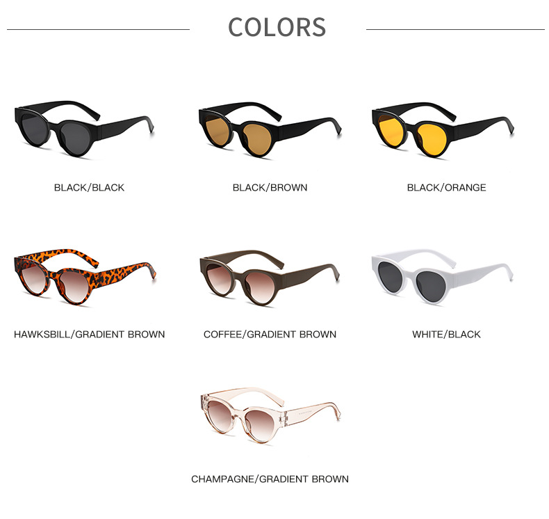 Simple Style Classic Style Solid Color Pc Oval Frame Full Frame Women's Sunglasses display picture 4
