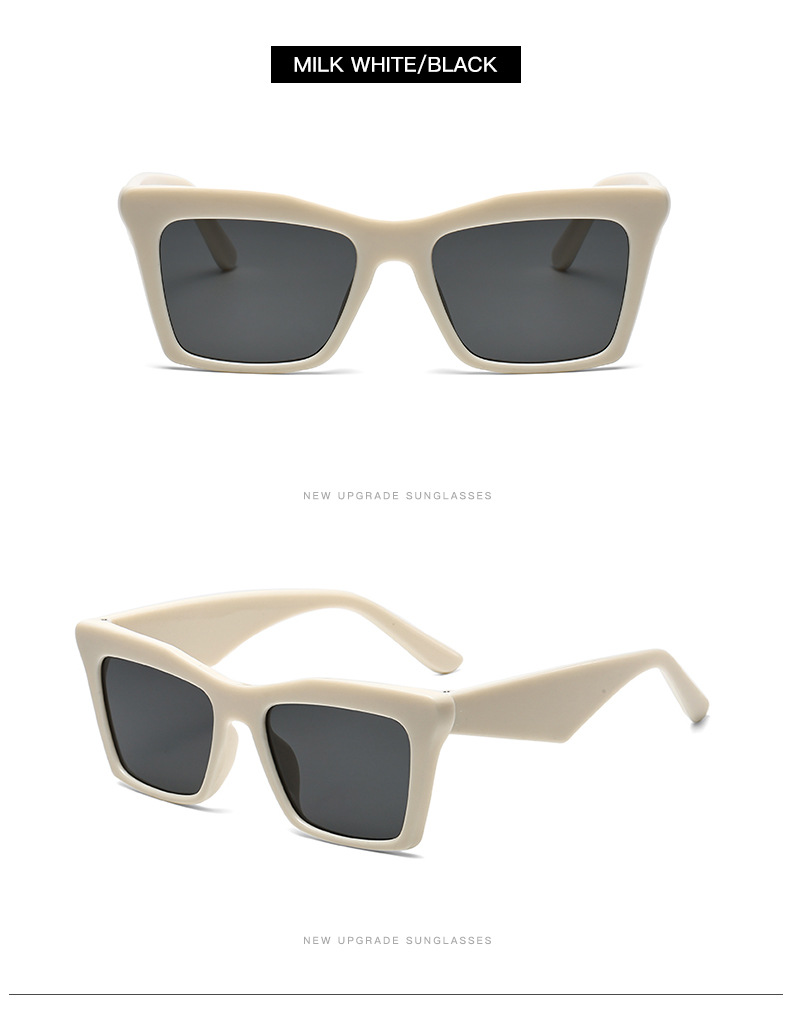 Streetwear Solid Color Pc Square Full Frame Women's Sunglasses display picture 11