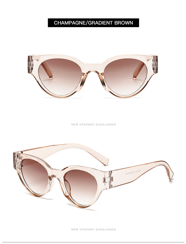 Simple Style Classic Style Solid Color Pc Oval Frame Full Frame Women's Sunglasses display picture 12