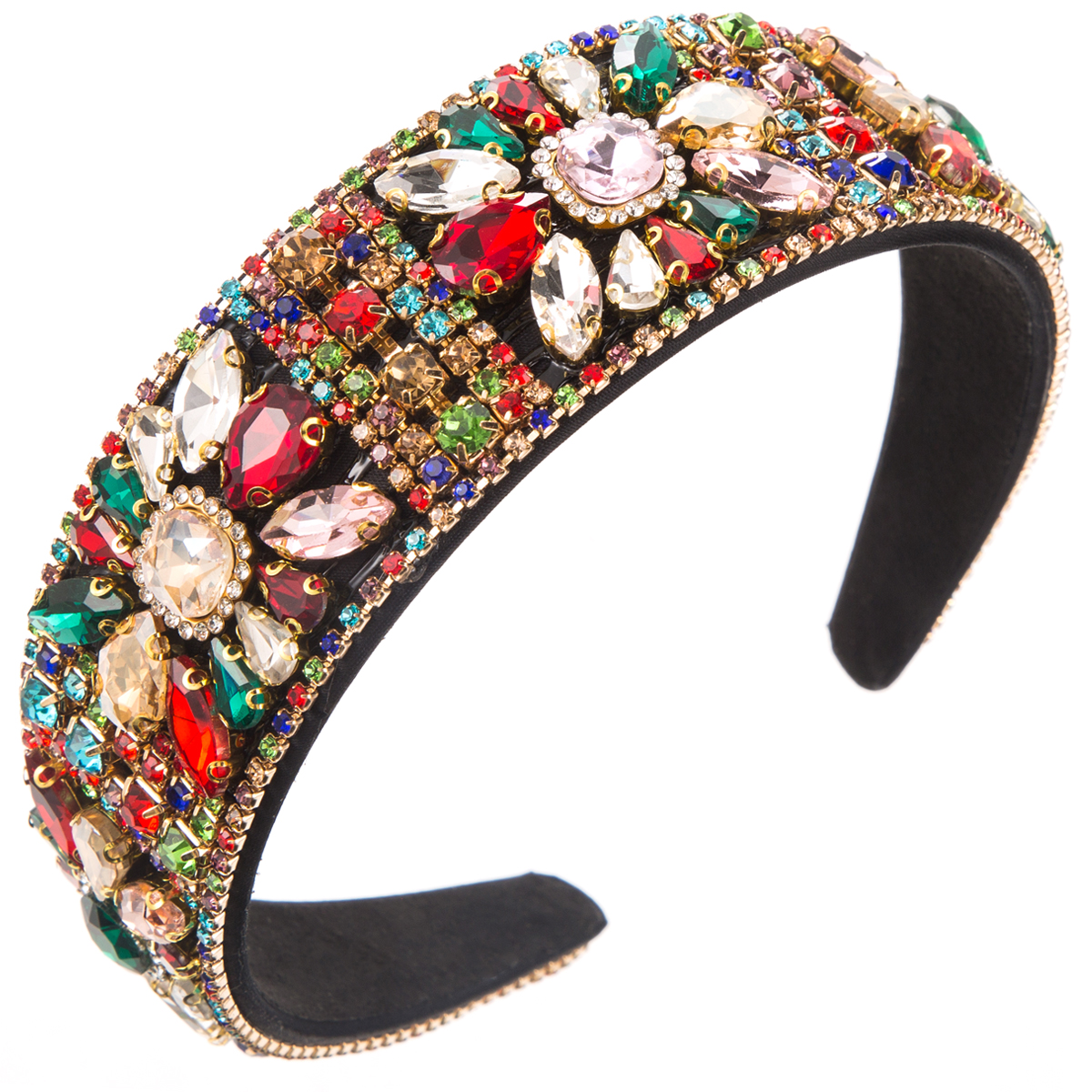 Women's Lady Modern Style Korean Style Flower Alloy Inlay Rhinestones Glass Hair Band display picture 11