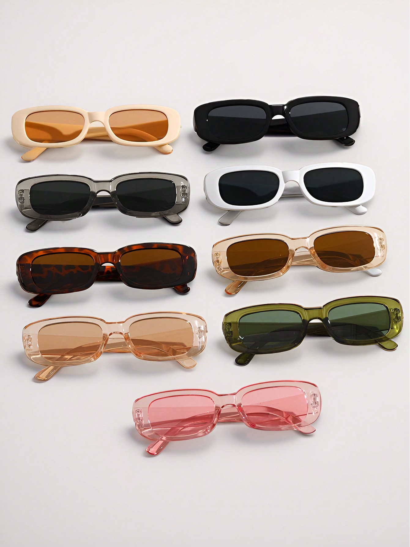 Einfacher Stil Klassischer Stil Einfarbig Pc Quadrat Vollbild Kinder Sonnenbrille display picture 4
