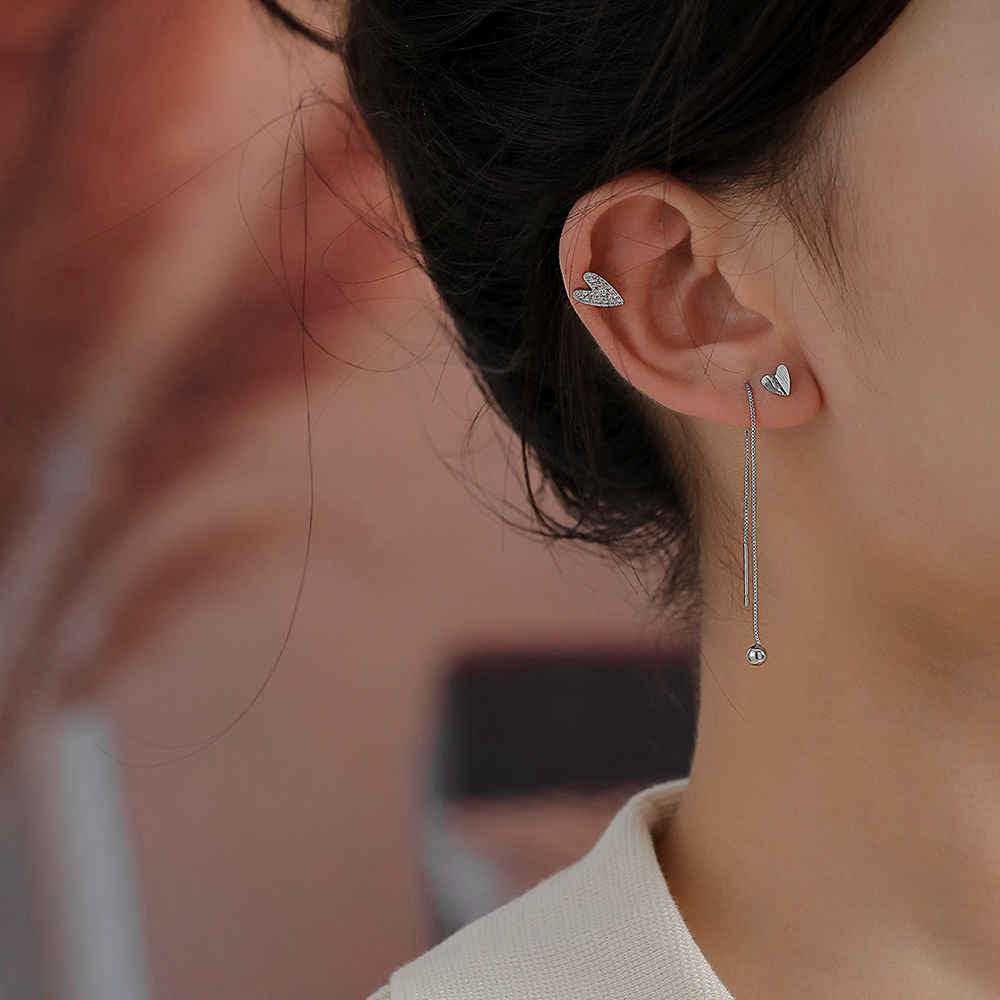 3 Pieces Simple Style Classic Style Solid Color Inlay Copper Zircon Ear Studs display picture 23