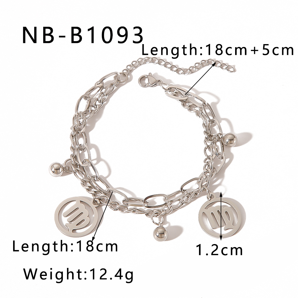 Simple Style Classic Style Round 304 Stainless Steel Bracelets In Bulk display picture 10