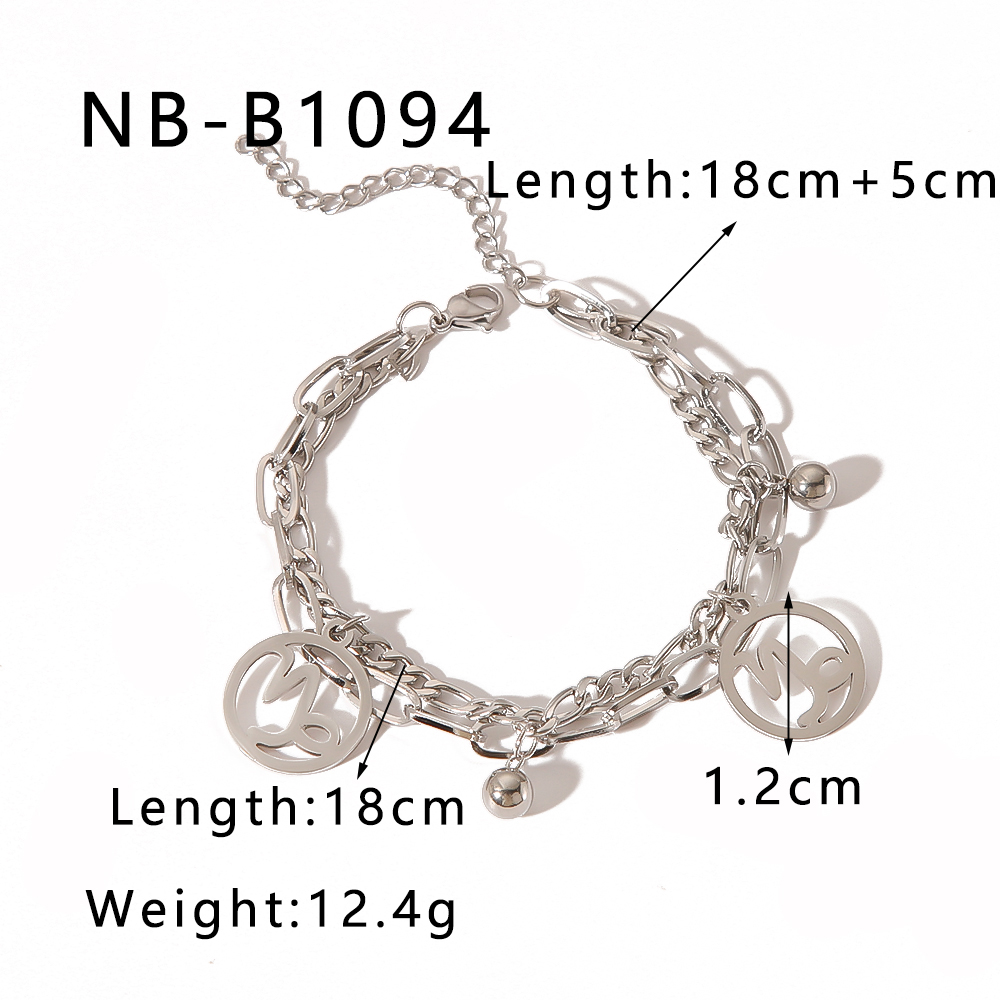 Simple Style Classic Style Round 304 Stainless Steel Bracelets In Bulk display picture 11