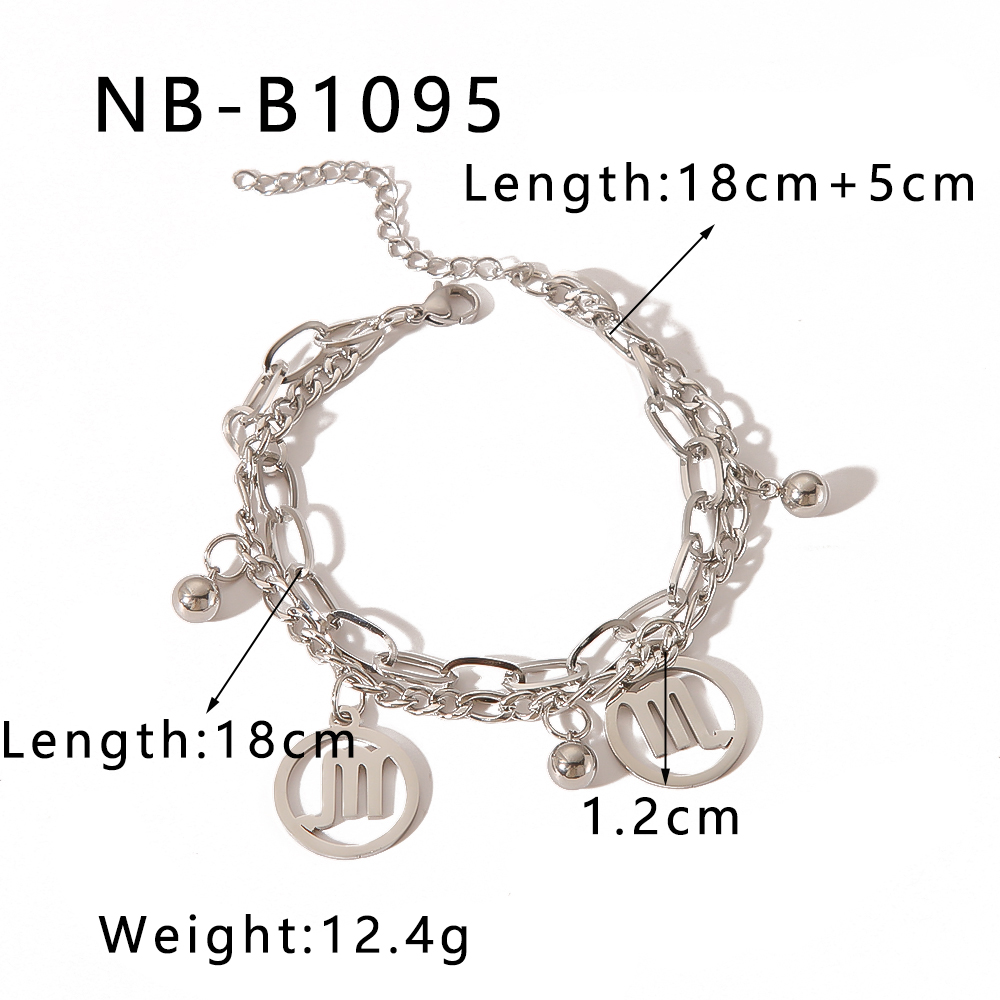 Simple Style Classic Style Round 304 Stainless Steel Bracelets In Bulk display picture 12